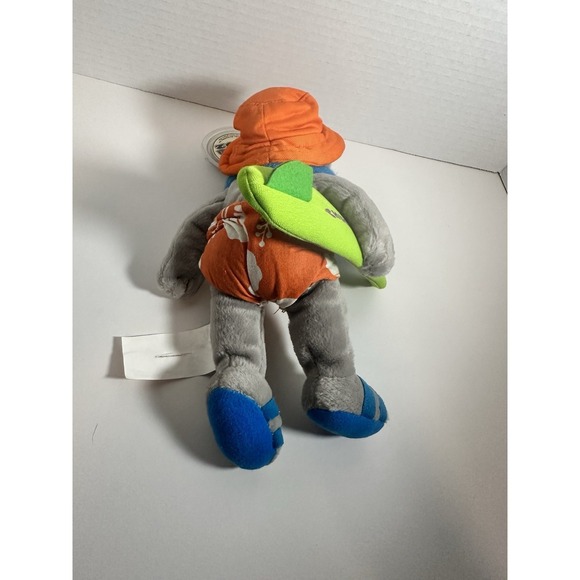 Vintage Chuck E Cheese 2002 Limited Edition Surfer Chuck E 11" Plush Mouse Doll - Picture 4 of 9